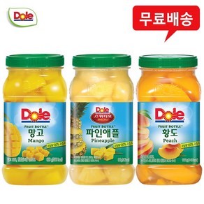 Dole 돌 후룻바틀 망고2+파인애플2+황도2/무배, 1세트, 1세트