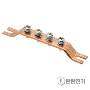 3P 4P 5P 동 접지 부스바 3T 15mm 접지바 단자대 Eath Ba Gound Bus Ba Teminal, 1개