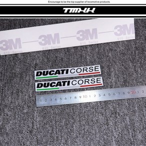 두카티 Ducati 코르세 cose 떼르미뇨니 마르조끼 데칼 스티커 시트지, F 2.3x14CM, 1개