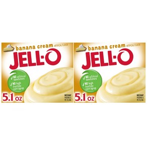 JellO 젤로 젤라틴 푸딩 파우더 바나나 크림 167g 2팩