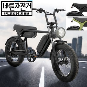 퀄리 엑스트론 전기자전거 자토바이 팻바이크 500W 48V 14.4AH 2023년 자전거, PAS&스로틀겸용, LG 14.4AH 1개로 출고, 그린