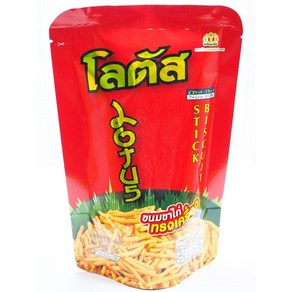 Lotus Biscuit Stick Thai Style Snack Cispy and Tasty 55g. [ 로터스 비스킷 스틱 태국식 스낵 바삭하고 맛있는 55g. [3개들이 팩, 1개, 55g