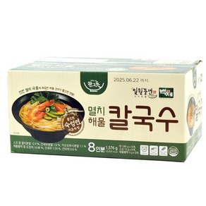 백제 일월풍면 멸치해물 칼국수 197g x 8인분, 8개