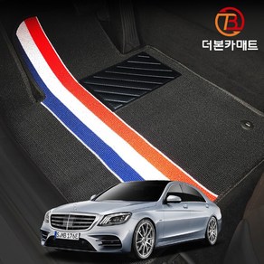 벤츠 S350L S560L S400dL 확장형 디자인 코일매트 트랩매트 바닥 발판 깔판 발매트 W222 FL 롱바디, W222 FL 롱바디 (17.9~21.3), 1열만제작(운전석+조수석), 레드(Red)