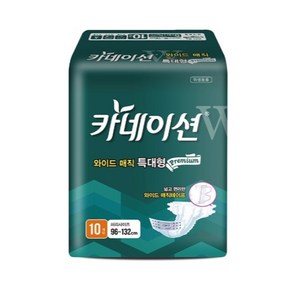 카네이션 겉기저귀 와이드매직 특대형 10매 10팩 (W3), 10매입, 10개