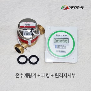 온수계량기 25mm 원격식 온수미터 난방유량계 원격검침 원격지시부 교체용, 계량기 세트(원격지시부 포함), 1개