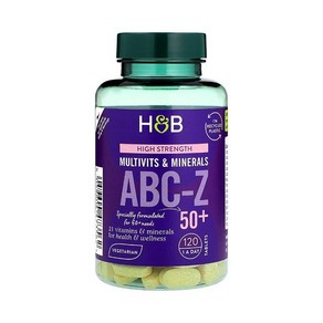 영국 홀랜드앤바렛 Holland & Baett ABC to Z 50+ Multivitamins ABC to Z 50세이상 멀티비타민, 120정, 2개