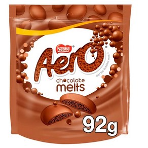 영국 에어로 Aeo Melts Milk Chocolate 멜츠 밀크초콜릿 볼, 92g, 3개