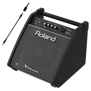 [내일 락 대상 상품]Roland 전자 드럼용 모니터 스피커 PM-100 스테레오 미니 플러그 케이블 세트[YRK], 1개