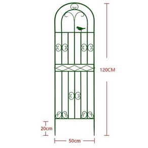 오벨리스크 넝쿨지지대 장미 장미넝쿨지지대 정원 울타리, P73-그린+굵은핏:넓이50x높이120