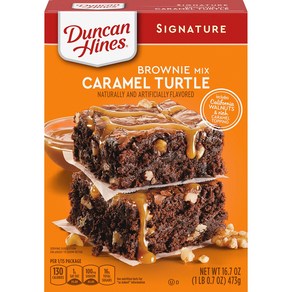 Duncan Hines Signatue Caamel Tutle Bownie Mix Duncan Hines Signatue Caamel Tutle 브라우니 믹스 12, 1개, 473g