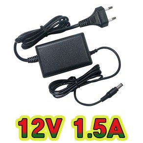 순흥전기 12V 1.5A 전원선일체형 어댑터 SMPS DC12V1500mA 아답터 직류전원장치, 12V1.5A 전원선일체형, 1개