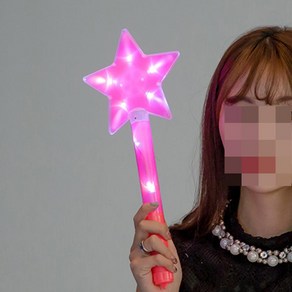 빛나는 LED 별모양 응원봉 콘서트 파티 행사 공연 어린이집 유치원, 핑크