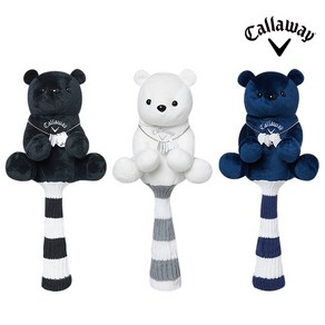[callaway] [공식 정품] 캘러웨이 2023 CG 베어 페어웨이 우드 헤드커버, 블랙