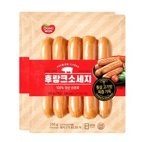 동원 후랑크 소세지 /냉장-일반박스 발송, 동원 통그릴 후랑크 (소시지) 250g x 6봉, 250g, 6개