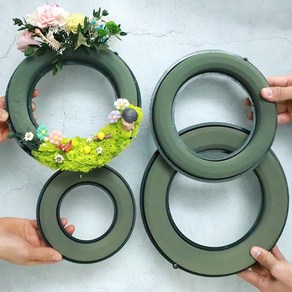 링 오아시스 플로랄폼 리스 만들기 diy 재료 15cm 20cm 24cm 낱개판매, 01 링 오아시스 15cm, 1개