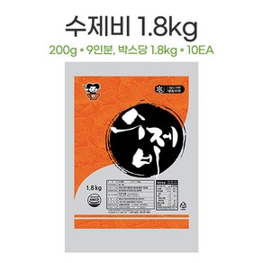 진보식품 수제비, 1개, 1.8kg