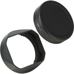 Haoge LHS245N Bayonet Squae Metal Lens Hood fo Sony FE 50mm F2.5 G 40mm 24mm F2.8 Shade with Cap, 1개