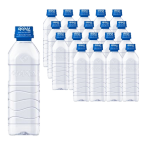 [파이브온] 아이시스 ECO 무라벨 생수, 500ml, 20개