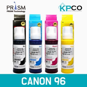 프리즘 CANON 96 무한 리필 잉크 100ml 호환 GX7092 GX6090 GX4090, 1개, CANON 96-4색 1세트