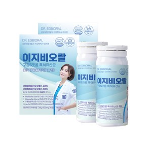 [1+1] 이지비오랄 치과의사 잇몸 구강유산균 oaCMU 특허 MG 루테리, 30정, 2개