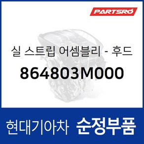 후드 실 스트립(본네트) 사이드，우측 (864803M000) 제네시스 현대모비스 부품몰