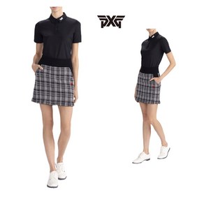 [국내배송] PXG 여성골프웨어 CHECKER PLAID 니트 스커트/치마