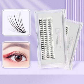 Medy Lashes 3줄대용량 속눈썹 부분 인조 가닥속눈썹 아이래쉬 아이돌속눈썹 1세트 바비캔디, Mix, 1개, JXDM