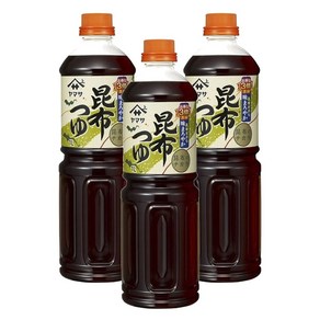 야마사 3배 농축 다시마 쯔유, 1L, 3개