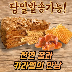 메도브니크 카라멜 수제 조각 케이크 MEDOVNIK CARAMEL HONEY CAKE, 1개, 140g