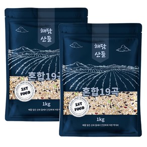 해담산들 국산 혼합19곡, 국산 혼합19곡 2kg (1kg x 2봉) l 혼합곡, 2개