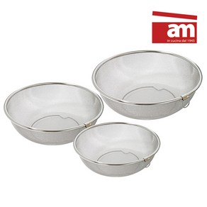 1+1+1 [백화점 입점브랜드am] 국산 304스텐 채망 2종 3종 세트 소+중+대 채반 믹싱볼, 실버, 1세트, 채반(소+중)