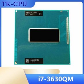 노트북 CPU 소켓 i7 3630QM SR0UX 2.4GHz 쿼드 코어 6MB 캐시 TDP 45W 22nm HM76 프로세서, 한개옵션0