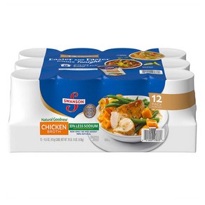 Swanson Chicken Both 스완슨 치킨 브로스 12개입 10lb(4.9kg), 1개, 1g