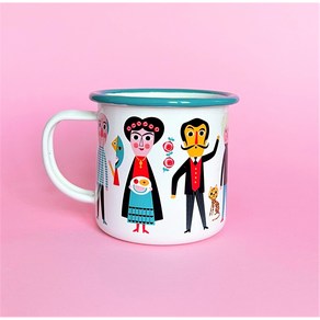 OMM Design 법랑 에나멜 머그컵 플레이트 접시, 머그 10 Sweden, 1개