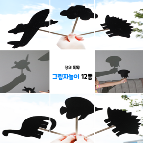 그림자놀이 DIY 펠트교구 만들기 빛놀이 과학놀이 터미타임 장난감 [채미움놀이창작소], 동물, 1개