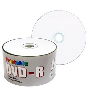 멜로디 공DVD 프린터블 50P 벌크, 1개