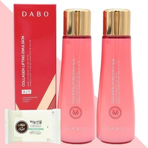 다보 콜라겐 탄력 에멀젼 150ml 2개(+하늘선물 물티슈 10매), 2개