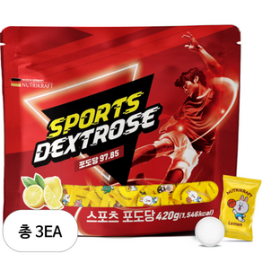 뉴트리크라프트 스포츠 포도당 캔디, 150정, 3개