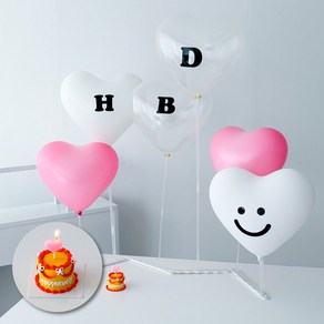 하피블리 지그재그 스탠드 HBD 레터링 하트 풍선 생일 파티 용품 세트, 1개, 풍선스탠드(핑크)