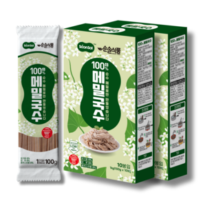 순솔 100% 메밀국수 100g 10개입, 2박스, 1kg