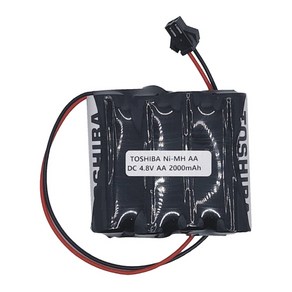 도시바 4.8V AA 2000mAh JST-2P 니켈수소 Ni-MH RC 수신기 몬스터 트럭 탱크 RC카 배터리 충전지, 1개, 4.8V 배터리