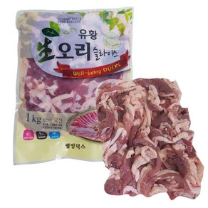 국내산 오리로스 오리슬라이스 냉장신선제품 1kg, 1세트, 1. 생오리 슬라이스 1kg