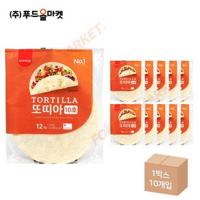 푸드올마켓_ 삼립 10호 밀또띠아 744g(12장) /냉동 한박스 (744g x 10ea)-아이스박스무료, 744g, 10개