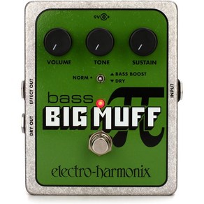 electo-hamonix 일렉트로 하모닉스베이스 이펙터 왜곡 Bass Big Muff Pi [], 1개