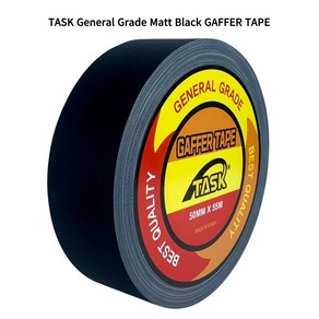 테스크 수출용(국내산) 개퍼테이프 무광 면테이프 50MM X 55M MATT BLACK