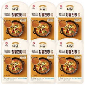 다담 정통된장찌개 양념 140g, 6개