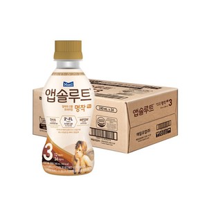 [매일유업] 앱솔루트 명작 액상분유 3단계(12~24개월) 2FL 24팩, 240ml, 48개
