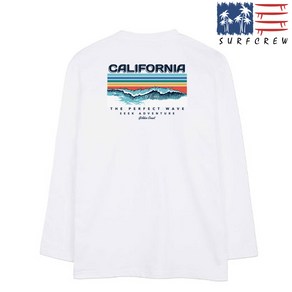 SURFCREW CALIFORNIA 롱슬리브 S~3XL 긴팔티셔츠 쭉티 남녀공용 남성 여성 남자 여자 라운드