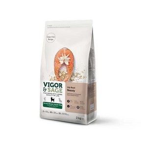 비고앤세이지 릴리루트 뷰티 스몰브리드 어덜트 독 눈물 사료, 2kg, 1개